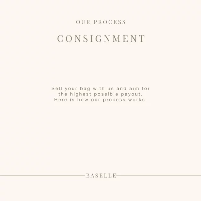 Consignment.Sell your bag with us and aim for the highest possible payout. Here is how our process works.  #luxurybagconsignment #bagaddict #luxurybagsforsale #chanel #prada #hermès #hermes #louisvuitton #rarefinds #designerforsale #lvvintage #chanelcollection #luxurybags #luxury#cc #chanelforsale #secondhand #louisvuittonforsale #luxurylover  #prelovedluxury #baselle #fashioninspo #vintagechanel #chanellove #findyourdreambag #chanelclassic #designer #chanelsecondhand #prelovedluxury #baselle.com